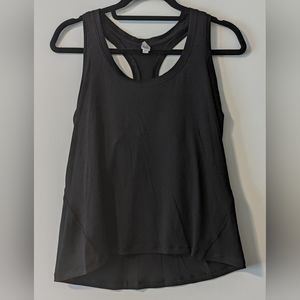 Yogalicious Black Breathable Athletic Yoga Workout Tank Flowy Racer back Medium